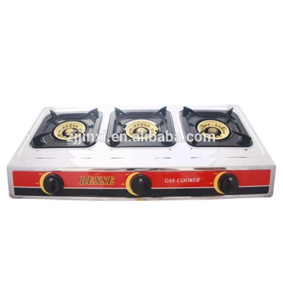 JINXI Cheap Stainless Steel Pakistan Portable 3 Burner Gas Stove/Camping Gas Stove